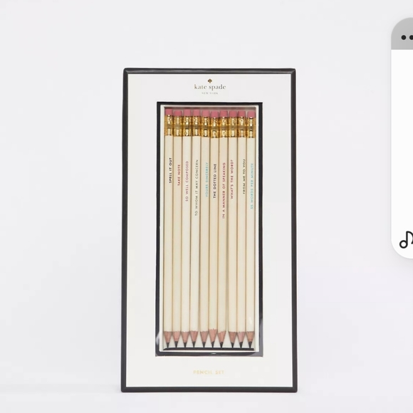 kate spade Other - Kate Spade Pencil set